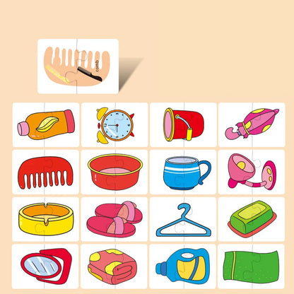 Matching & Puzzle Picture Cards for Preschoolers