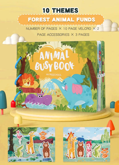 Montessori Busy Book for Toddlers | Hands-On Matching & Learning Toy