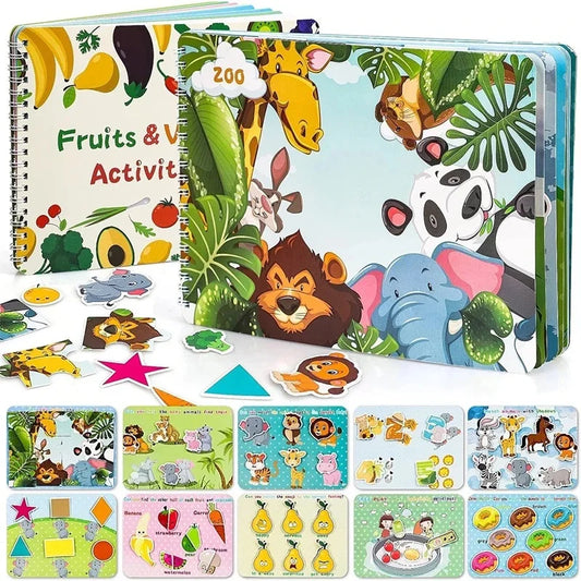 Reusable Sticker Book - 3D Quiet Travel Toy