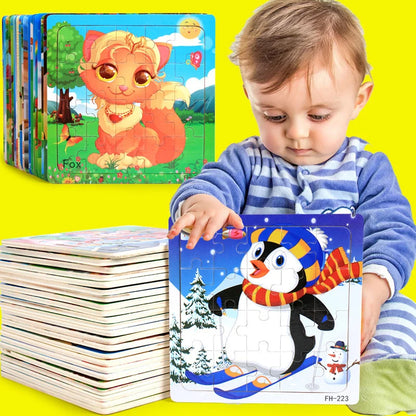 3D Wooden Puzzle Montessori Educational Toy