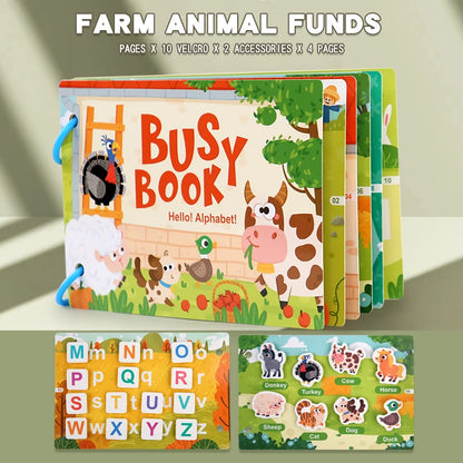 Montessori Busy Book for Toddlers | Hands-On Matching & Learning Toy