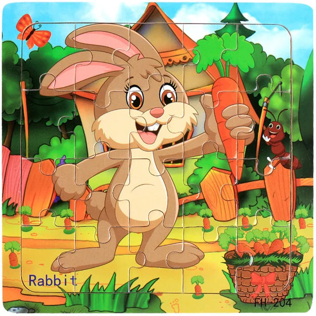 3D Wooden Puzzle Montessori Educational Toy