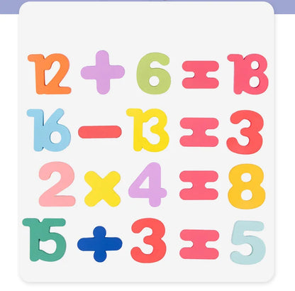 Montessori Wooden Alphabet Puzzle for Toddlers | Learn ABCs & Shapes
