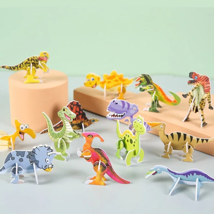 3D Paper Assembly Puzzle: A Compact Slot-and-Tab Tabletop Model