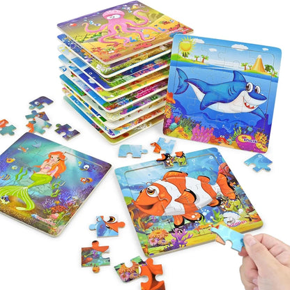 20pcs Cartoon Puzzle Set for Kids | Animal Pattern Educational Toy