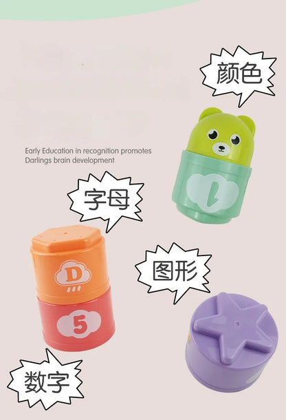 Baby Stacking Cups for Bath & Everyday Play