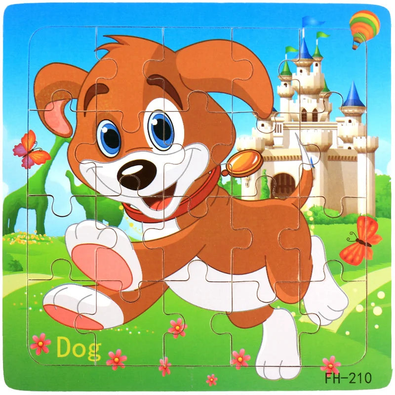 3D Wooden Puzzle Montessori Educational Toy
