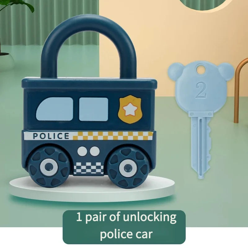 Montessori Lock and Key Number Toy for 3–6 Year Olds