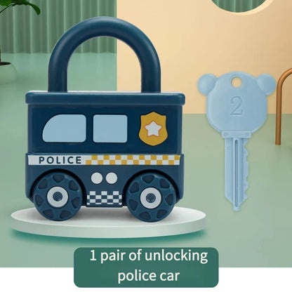 Montessori Lock and Key Number Toy for 3–6 Year Olds