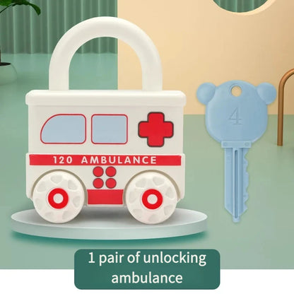 Montessori Lock and Key Number Toy for 3–6 Year Olds