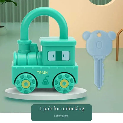 Montessori Lock and Key Number Toy for 3–6 Year Olds