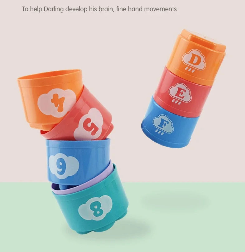Baby Stacking Cups for Bath & Everyday Play