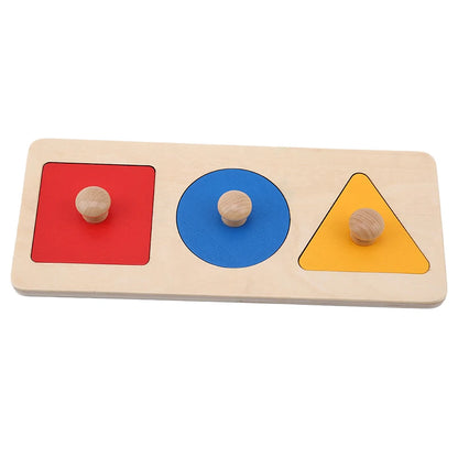 Wooden Geometric Shape Sorting Puzzle Board