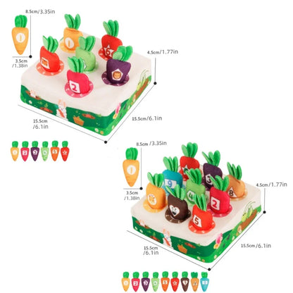 Pull Carrot Plush Toy Set (Carrot Harvest Matching Game)