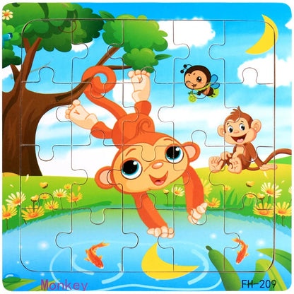 3D Wooden Puzzle Montessori Educational Toy