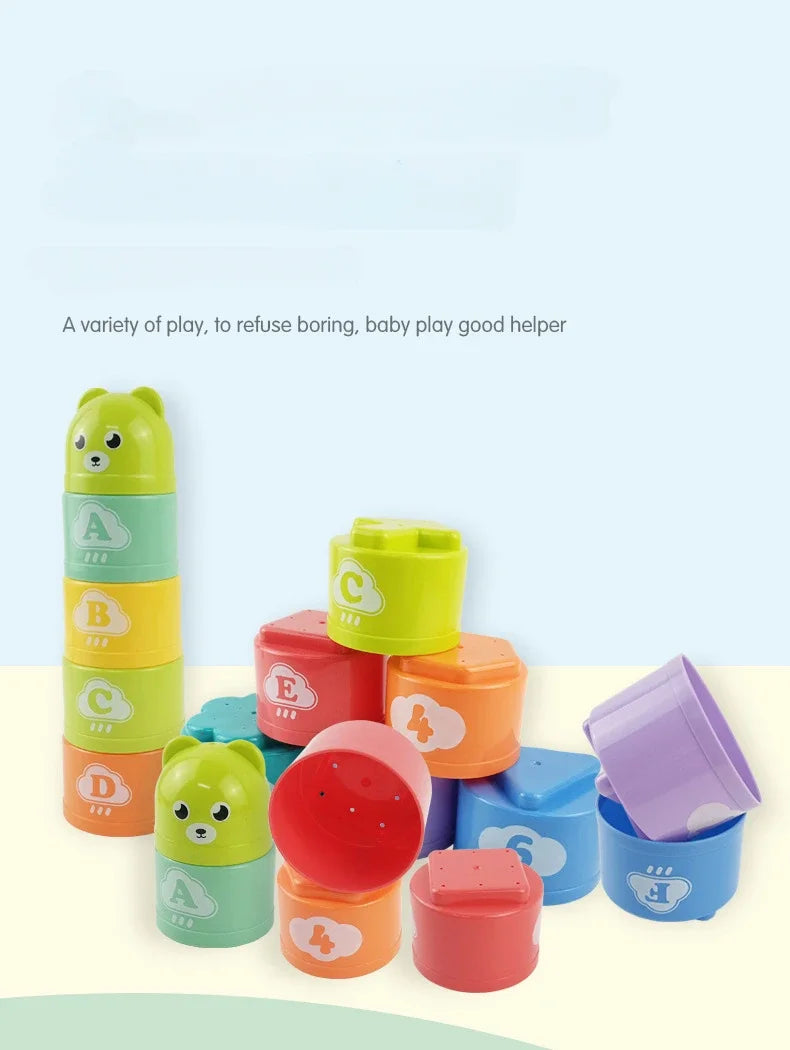 Baby Stacking Cups for Bath & Everyday Play