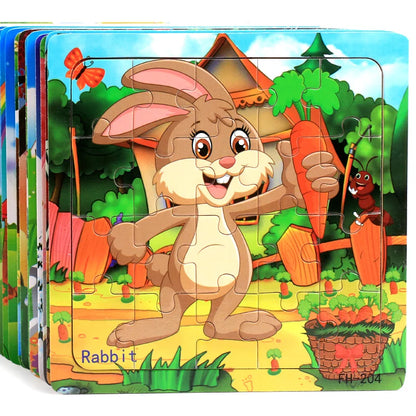 3D Wooden Puzzle Montessori Educational Toy