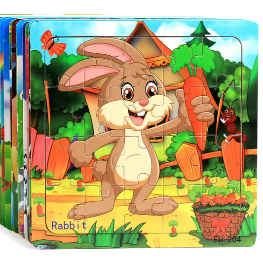3D Wooden Puzzle Montessori Educational Toy
