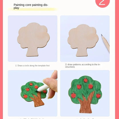 Montessori Drawing Templates for Kids | Wooden 20-Piece Animal Stencil Set