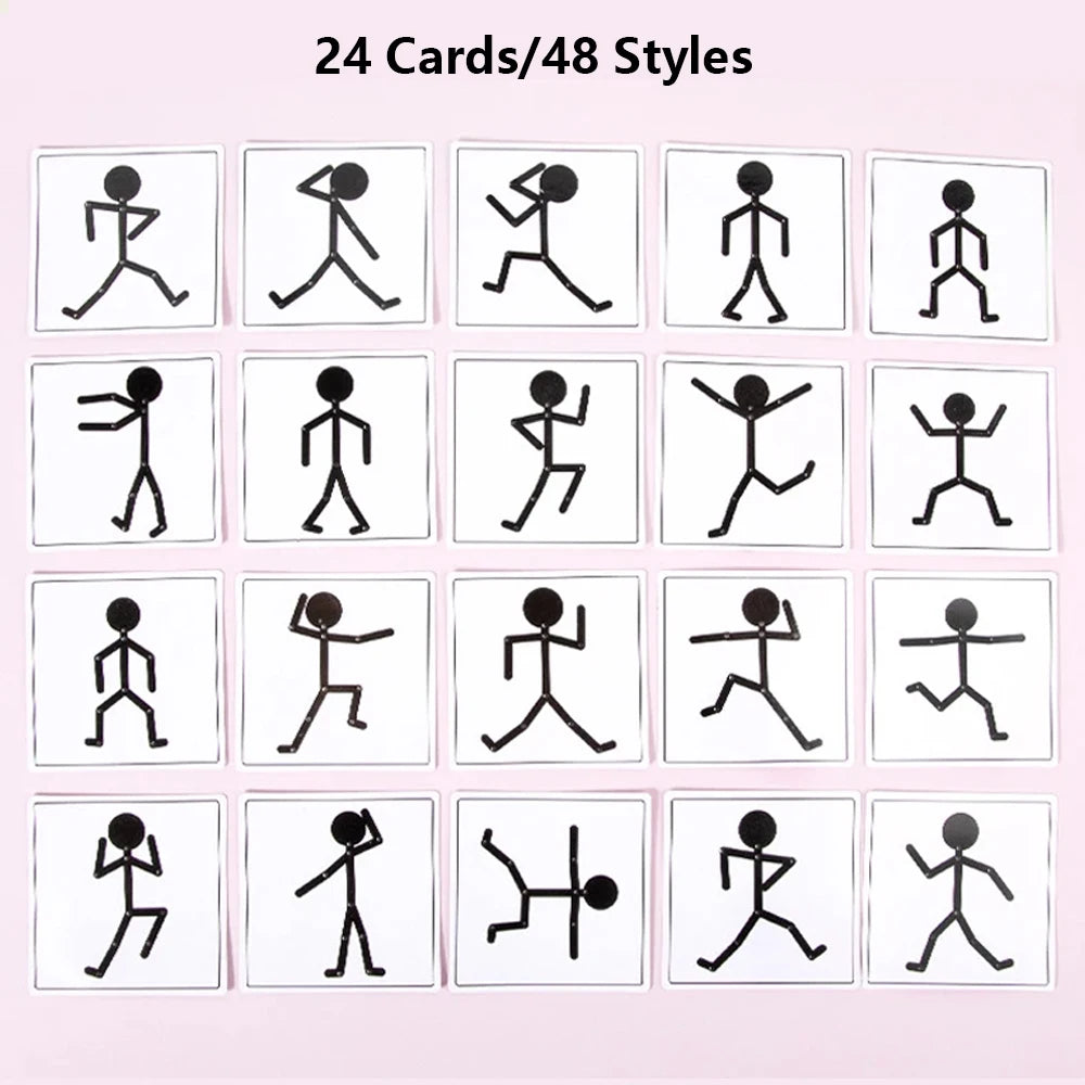 Montessori Wooden Pose Puzzle – Hand-Eye Coordination Toy for Kids