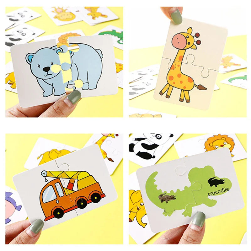 Matching & Puzzle Picture Cards for Preschoolers