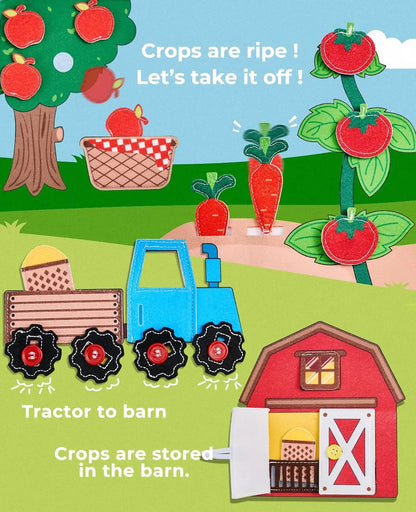 Montessori Busy Book for Toddlers 1–3 – Quiet Life Skills Toy