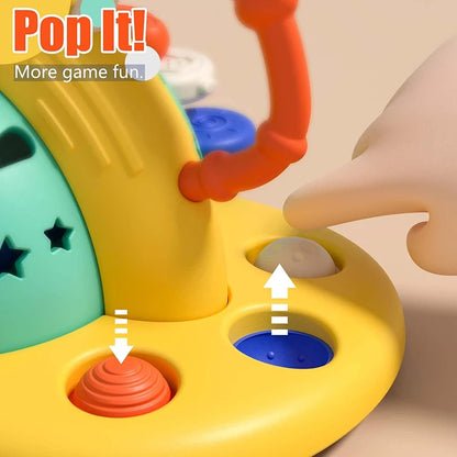 Montessori Baby Sensory Pull String Suction Toy for High Chair & Table