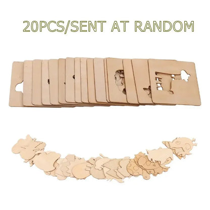 Wooden Drawing Stencils Kit for Kids
