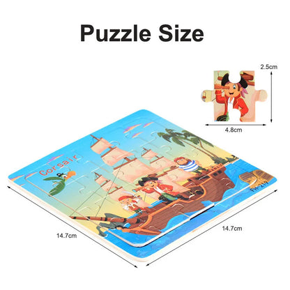 3D Wooden Puzzle Montessori Educational Toy