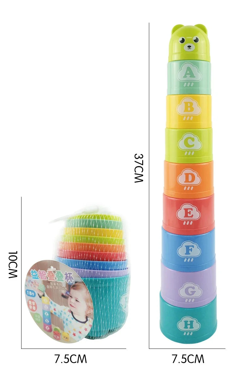 Baby Stacking Cups for Bath & Everyday Play