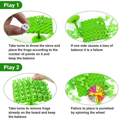 Frog Balance Game Family Stacking Board Game