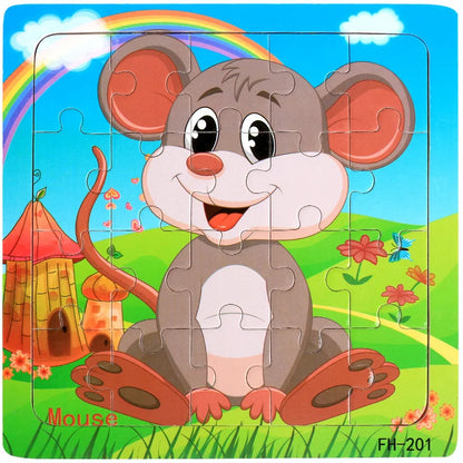 3D Wooden Puzzle Montessori Educational Toy
