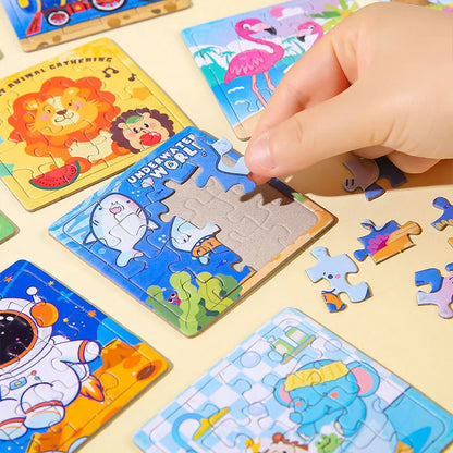 20pcs Cartoon Puzzle Set for Kids | Animal Pattern Educational Toy