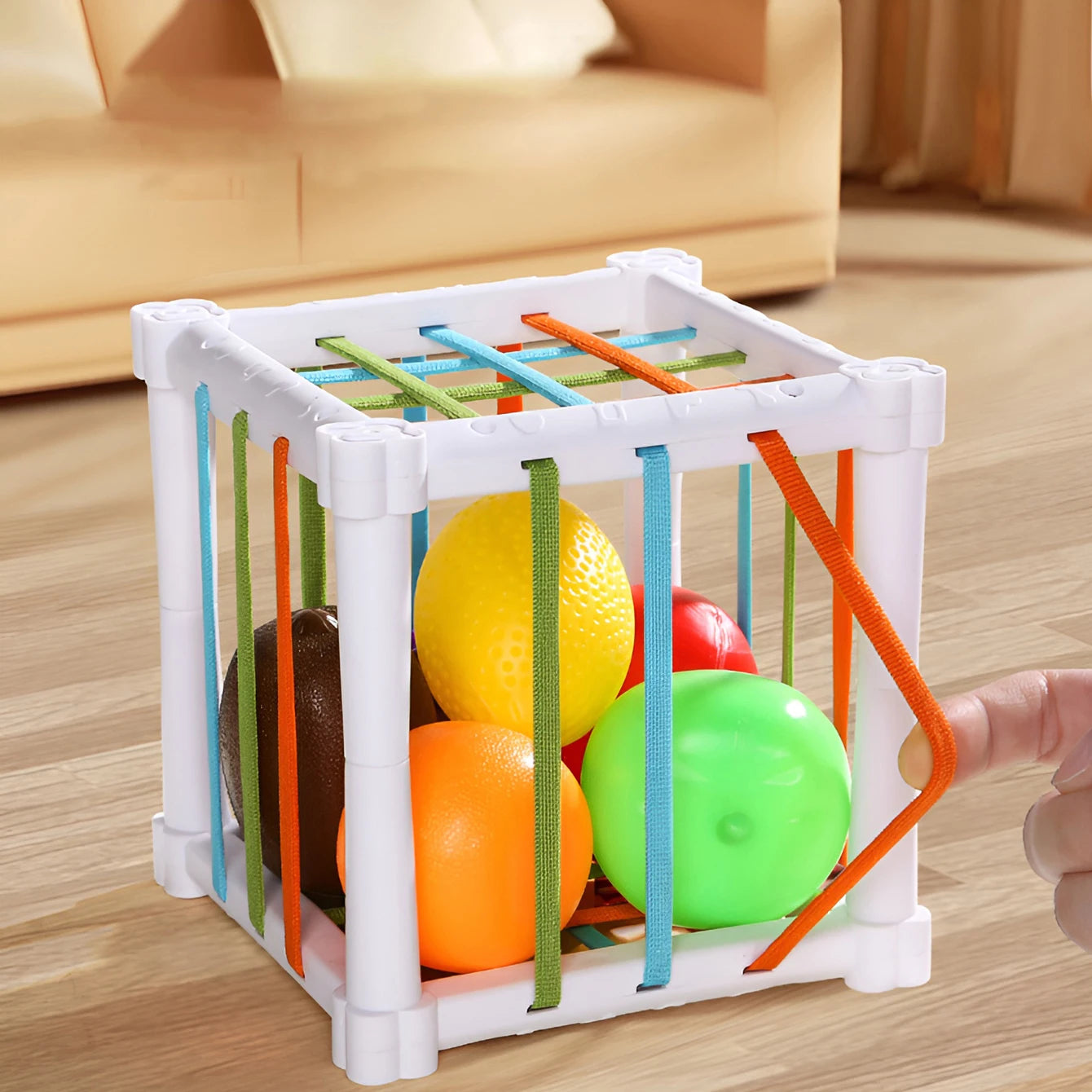Montessori Sensory Cube for 12–36 Months