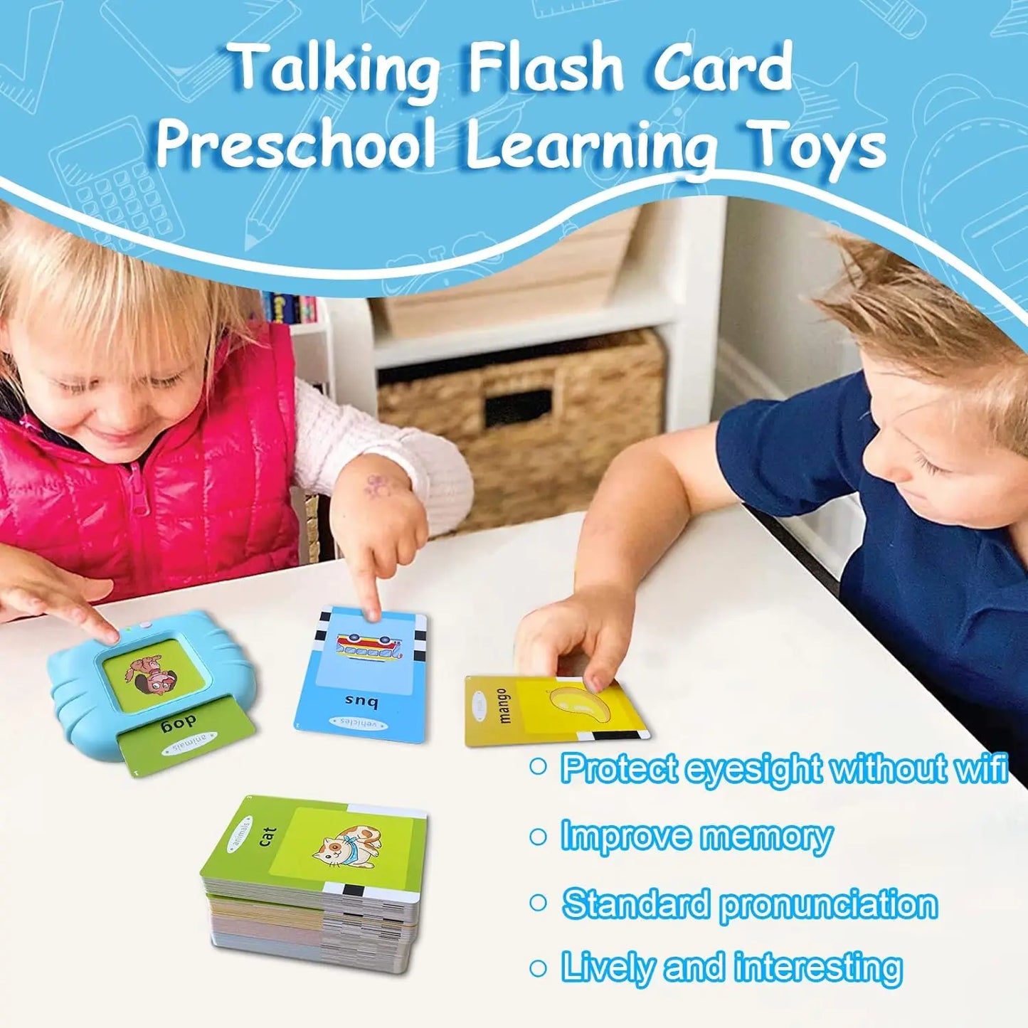 Talking Flash Card Reader for Preschool (3–6)
