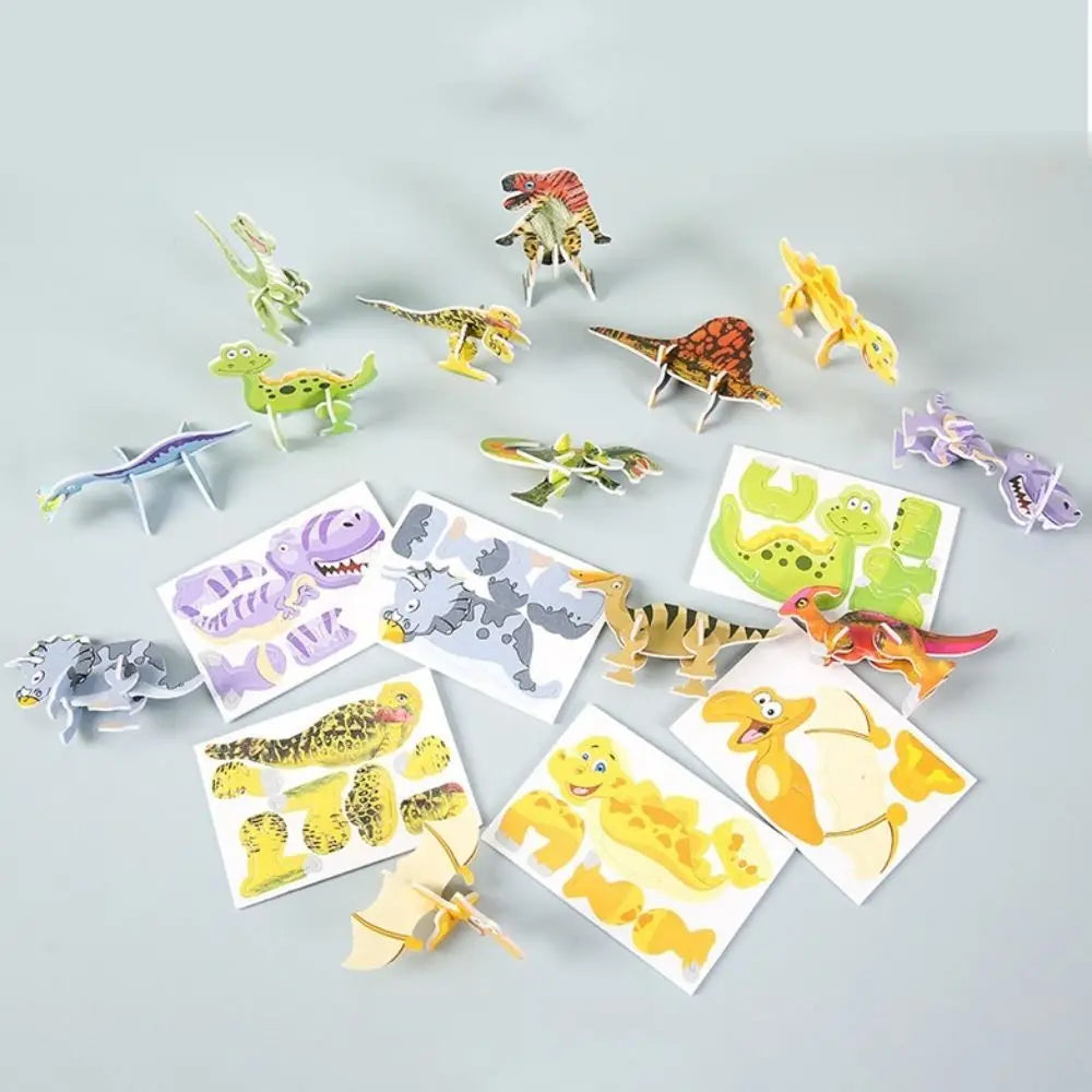 3D Paper Assembly Puzzle: A Compact Slot-and-Tab Tabletop Model
