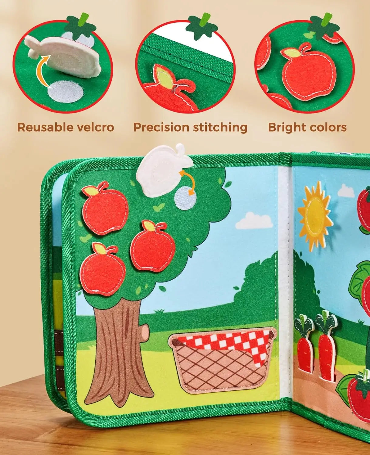 Montessori Busy Book for Toddlers 1–3 – Quiet Life Skills Toy
