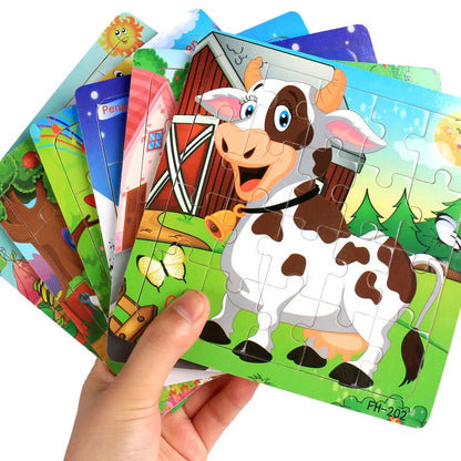 3D Wooden Puzzle Montessori Educational Toy