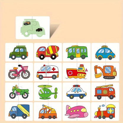 Matching & Puzzle Picture Cards for Preschoolers