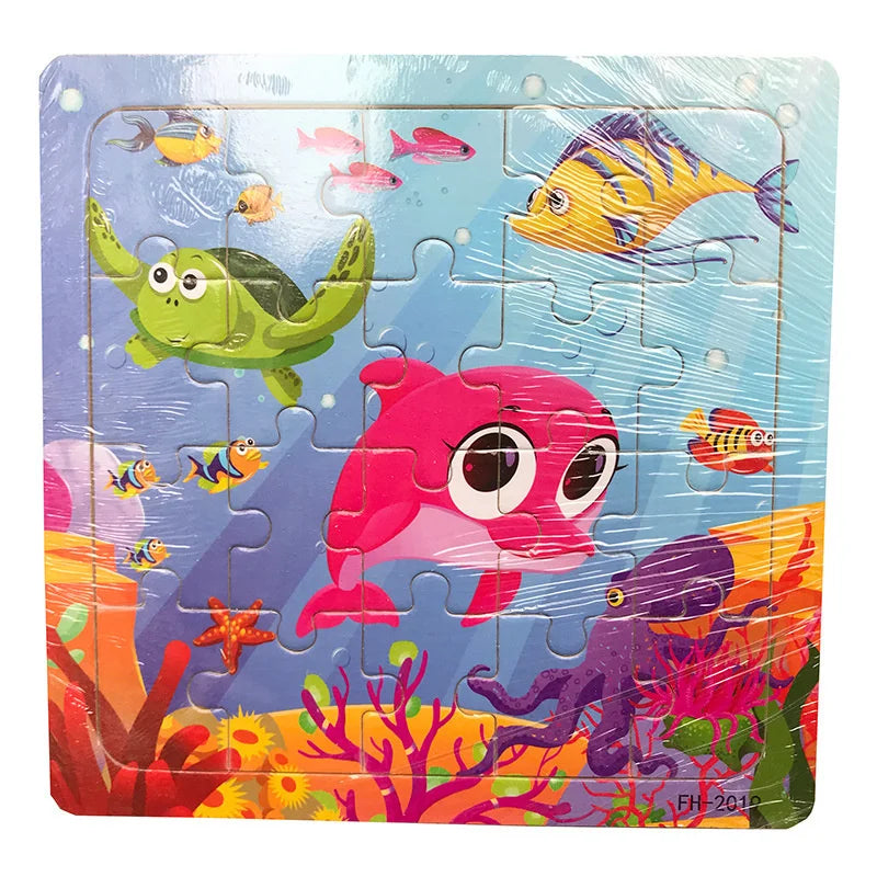 3D Wooden Puzzle Montessori Educational Toy