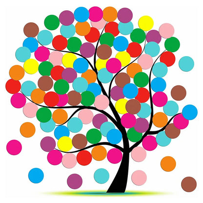 Colored Dot Stickers for Crafts & Classroom | Easy Peel, 6 Sizes