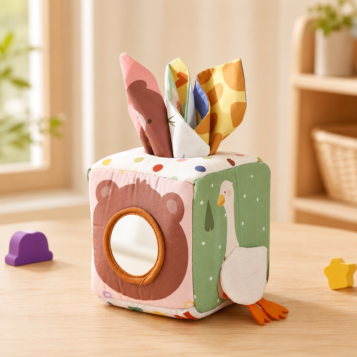 Baby Tissue Box Toy for a Simple Pull-and-Reset Play Loop